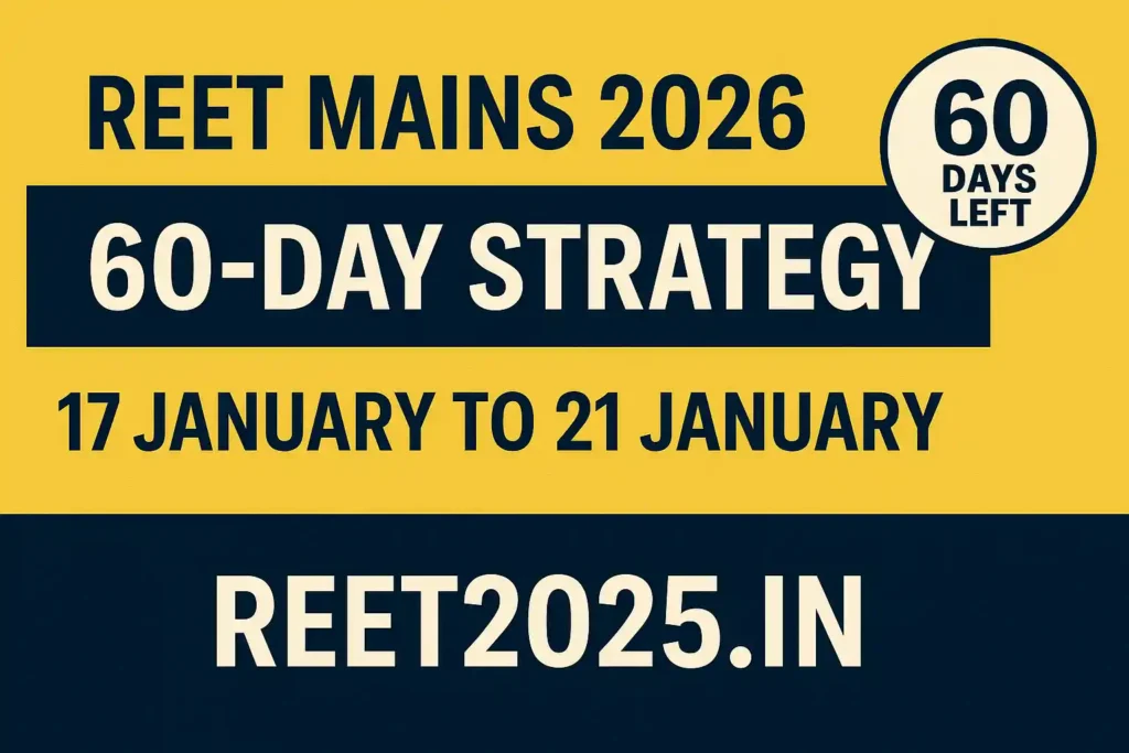 REET Mains 2026 Strategy
